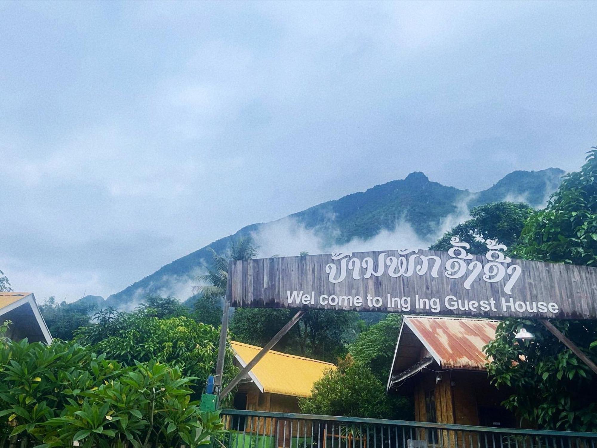 Nong Khiaw Ing Ing Mountain View Bed and Breakfast Eksteriør billede